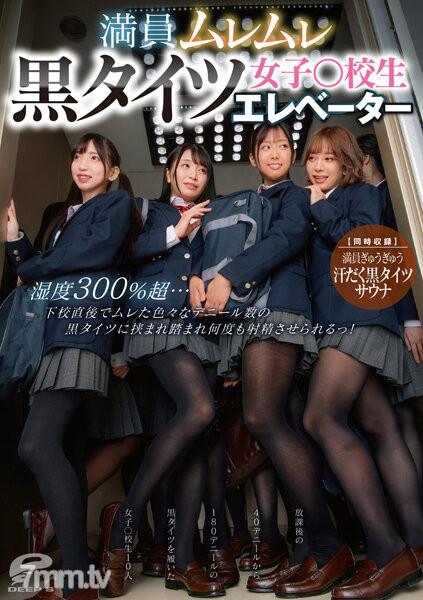 DVDMS-876 滿員濕漉漉黑色絲襪女子○校生電梯 濕度300％超...下學直後就被各種黑色絲襪夾壓著踩著多次射精！【同時收錄】擠滿人群大汗淋漓的黑色絲襪桑拿 素人 素人